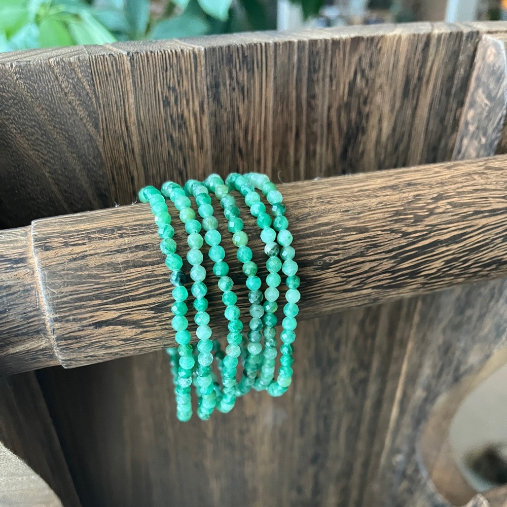 Emerald faceted bracelet (one) - Picture 5 of 5